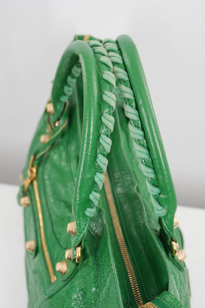 S/S 2015 Balenciaga Vert Trefle Medium City Giant 12 Gold Hardware