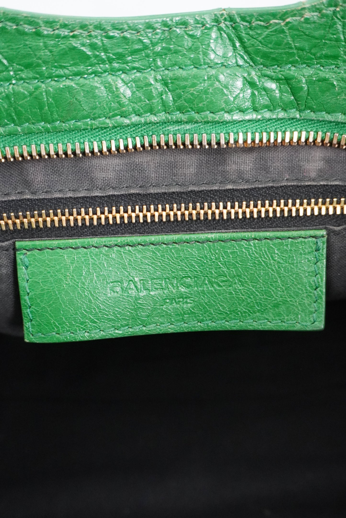 S/S 2015 Balenciaga Vert Trefle Medium City Giant 12 Gold Hardware