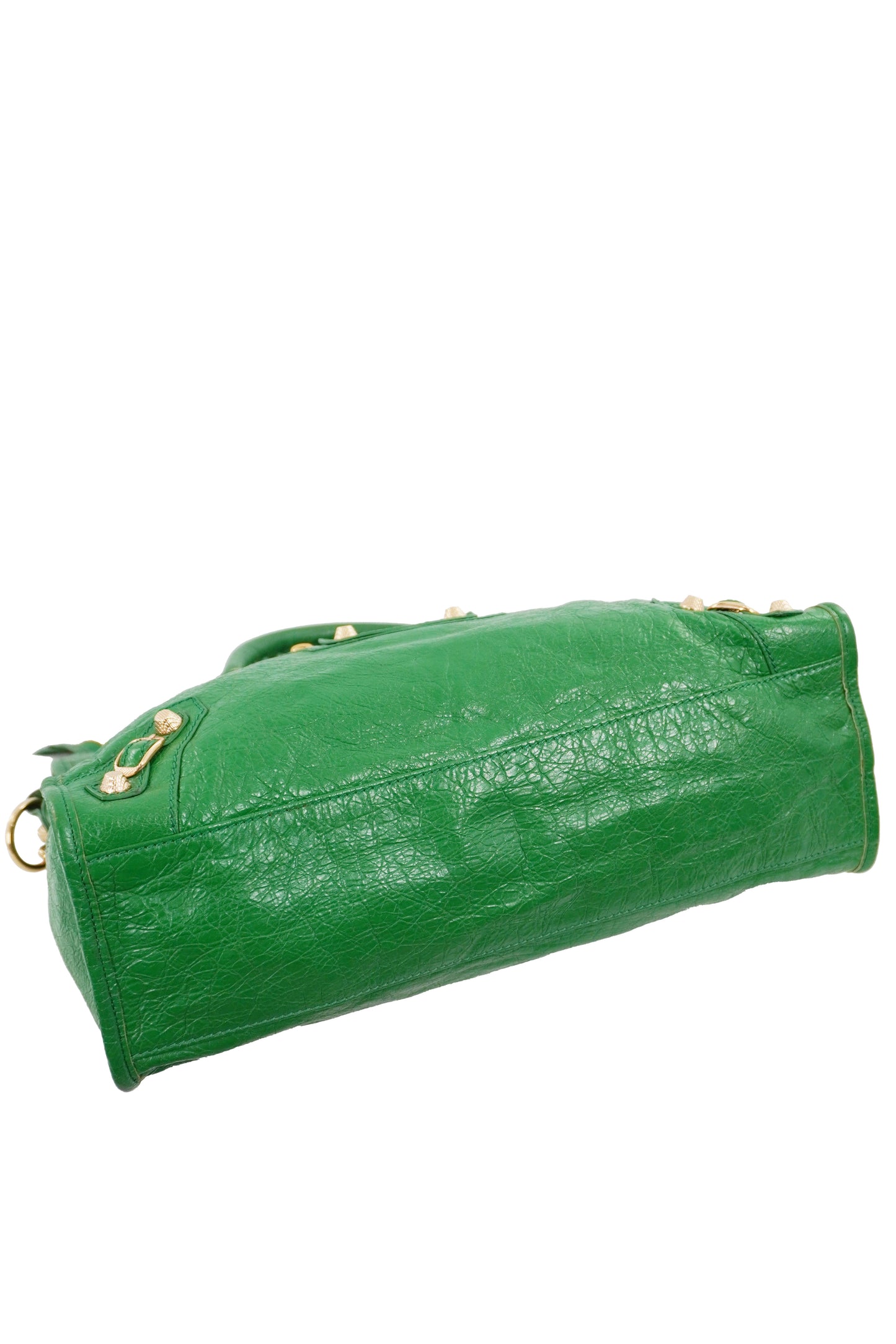 S/S 2015 Balenciaga Vert Trefle Medium City Giant 12 Gold Hardware