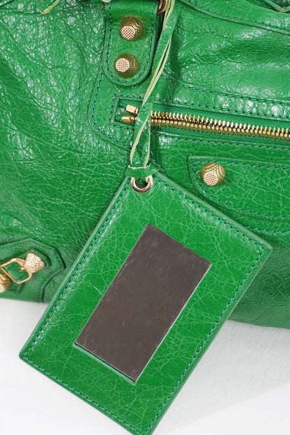 S/S 2015 Balenciaga Vert Trefle Medium City Giant 12 Gold Hardware