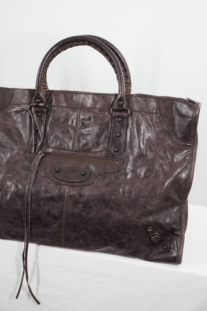 F/W 2009 Balenciaga Charbon Brown Weekender