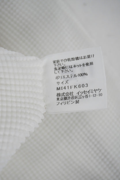 Issey Miyake Me White Short Sleeve Top