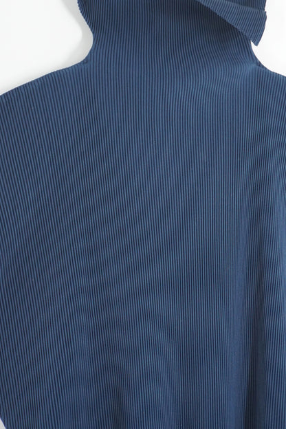 Issey Miyake Pleats Please Navy Shirt Dress