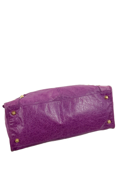 F/W 2013 Balenciaga Purple Ultraviolet Work Tote Giant 12 Gold Hardware