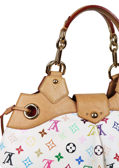 Louis Vuitton White Multicolour Monogram Canvas Ursula Bag