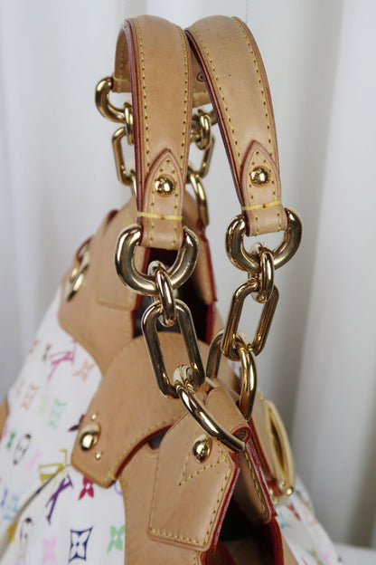 Louis Vuitton White Multicolour Monogram Canvas Ursula Bag
