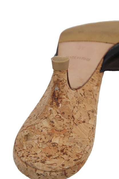 Chanel Cork Kitten Heels / Size 37