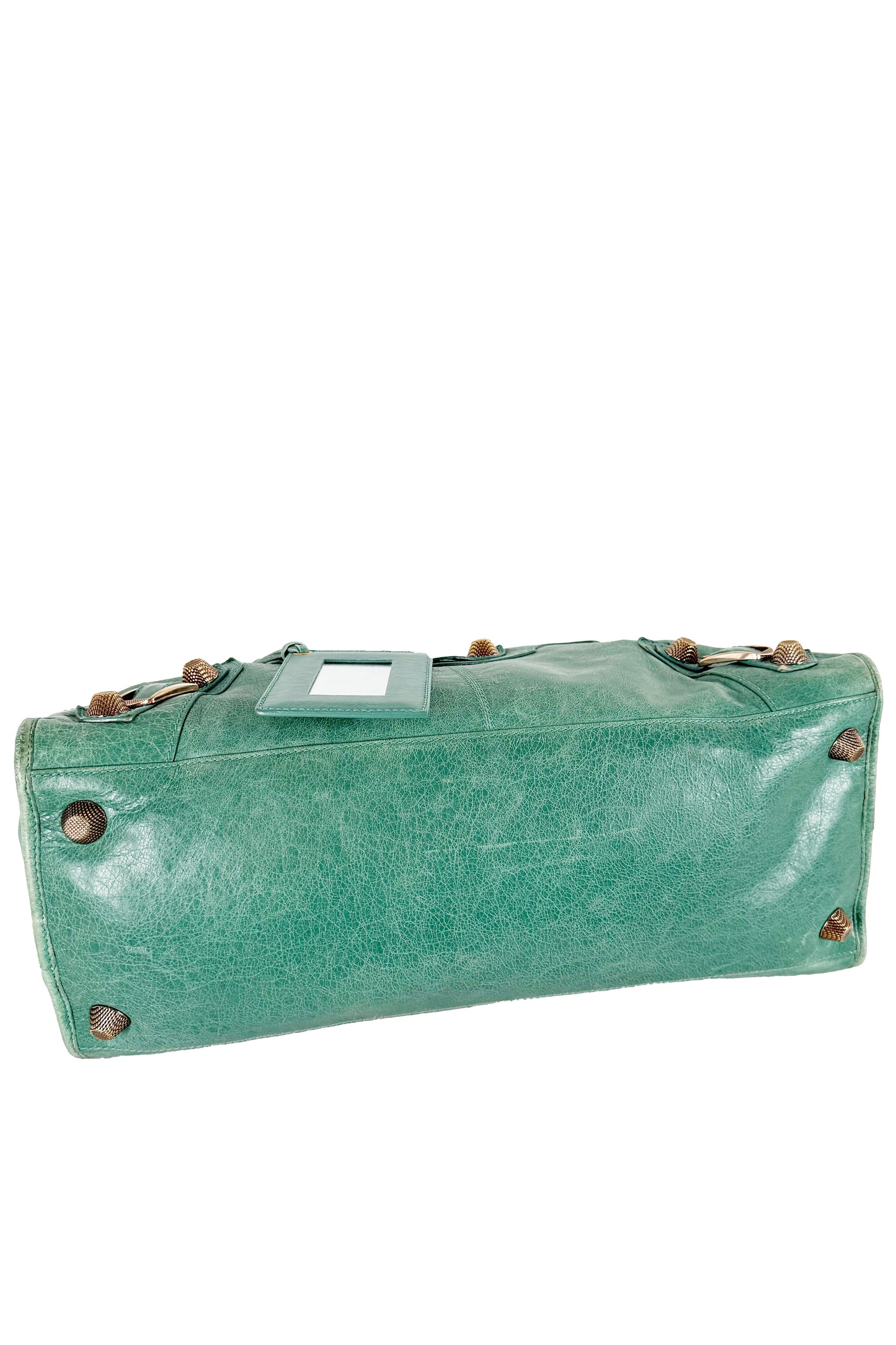 Balenciaga Work Tote Vert Sauge Rose Gold Giant 21 Hardware