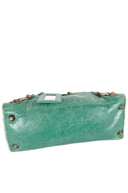 Balenciaga Work Tote Vert Sauge Rose Gold Giant 21 Hardware