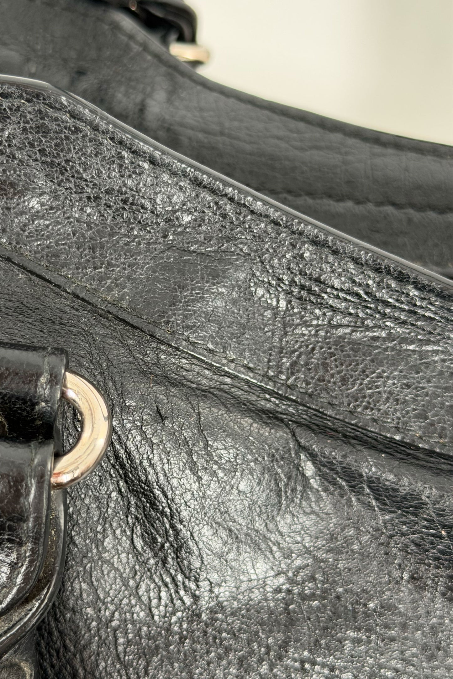 2018 Balenciaga City Bag Black G12 Silver Studs