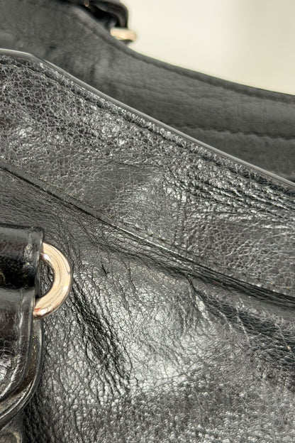 2018 Balenciaga City Bag Black G12 Silver Studs
