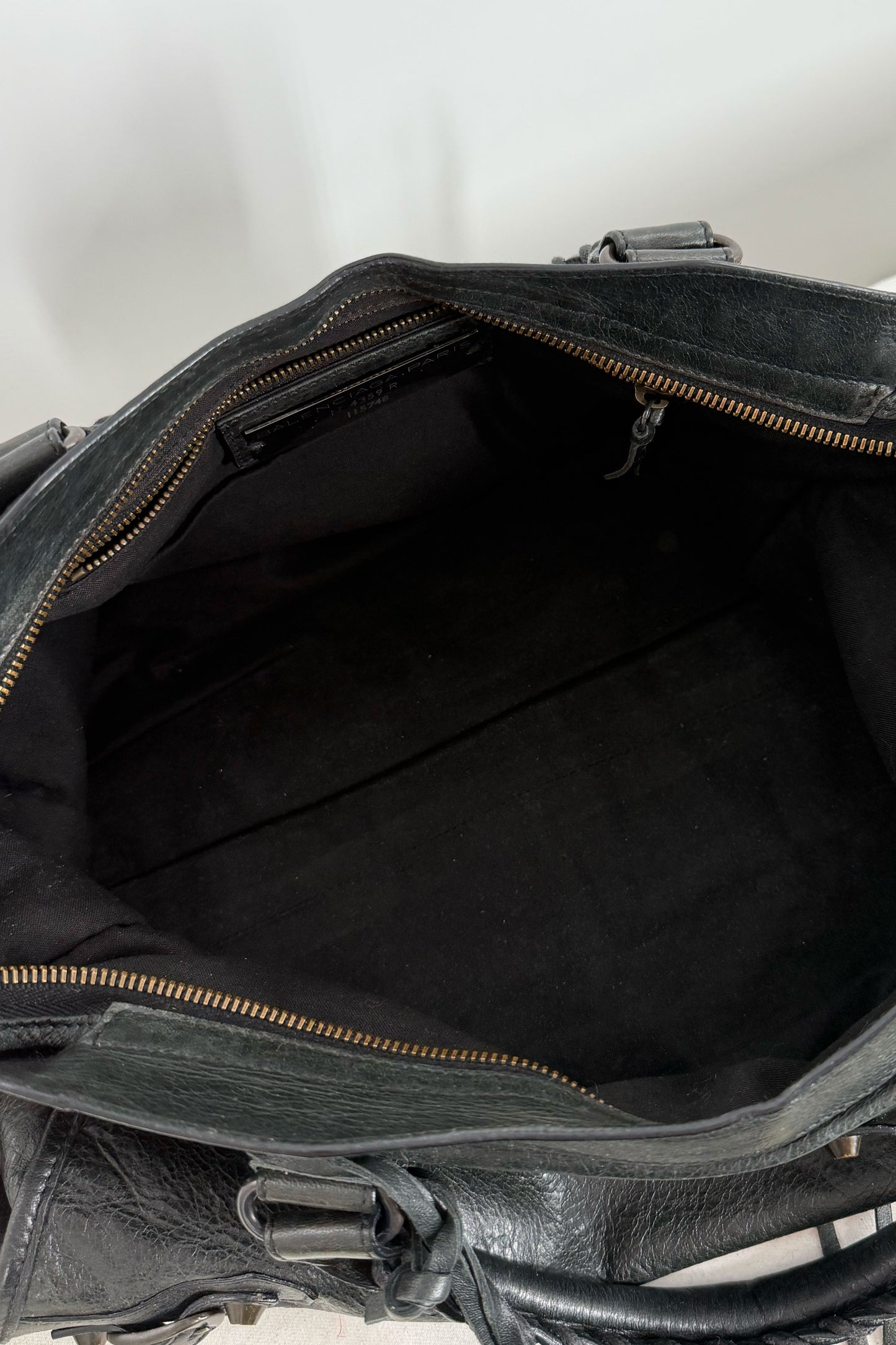 S/S 2009 Balenciaga City Bag Black G12 Brass Hardware