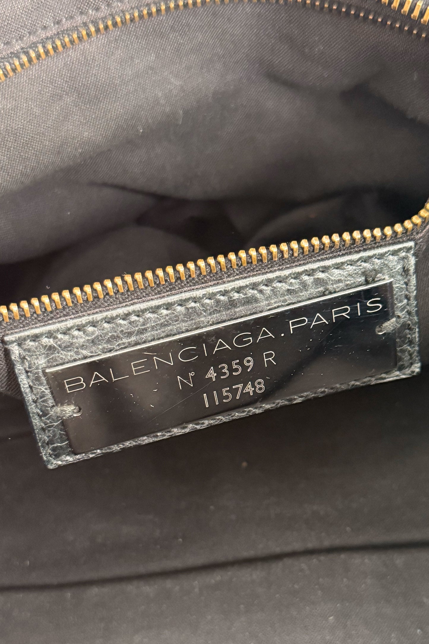 S/S 2009 Balenciaga City Bag Black G12 Brass Hardware
