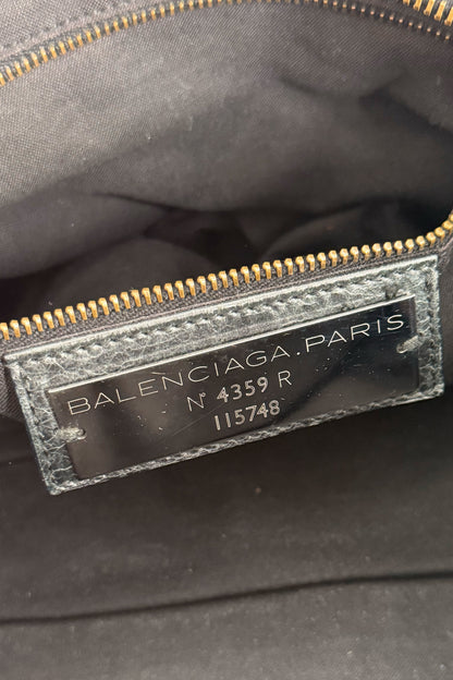 S/S 2009 Balenciaga City Bag Black G12 Brass Hardware