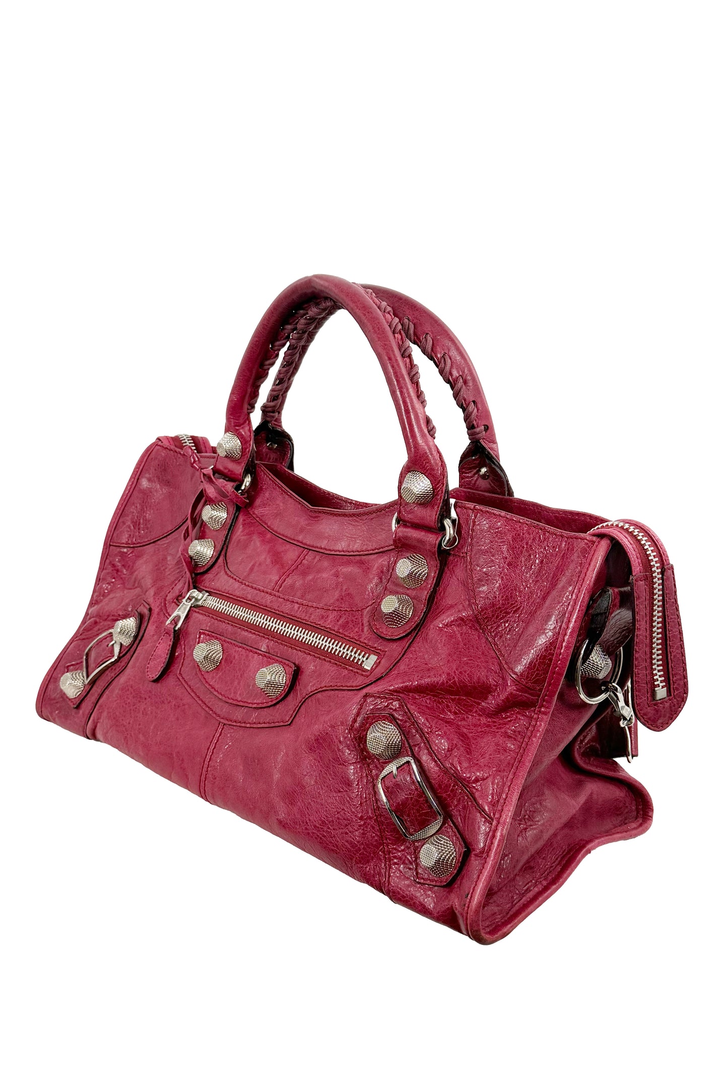 2009 Balenciaga Pourpre Part Time Giant 21 Silver Hardware
