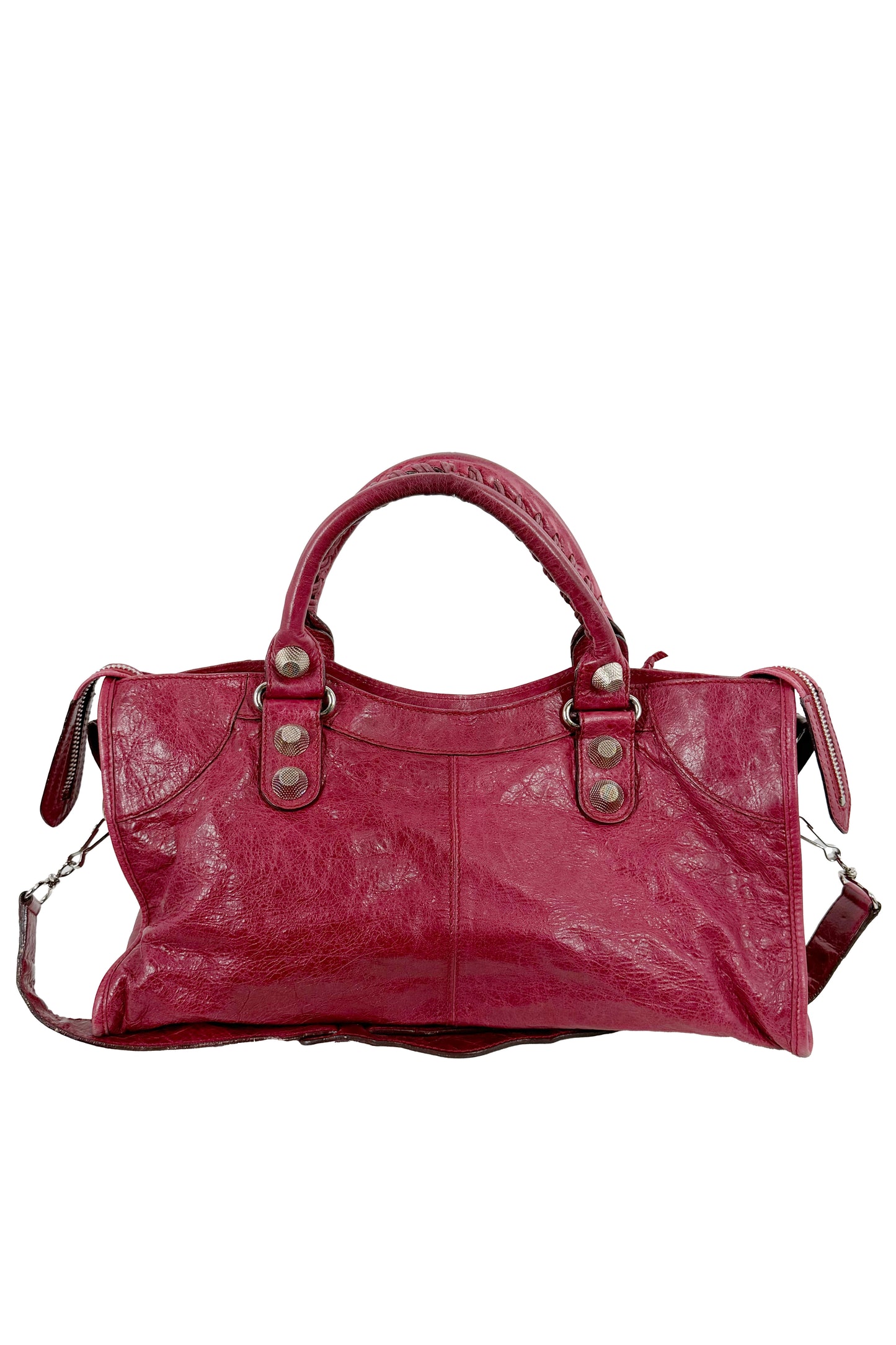 2009 Balenciaga Pourpre Part Time Giant 21 Silver Hardware