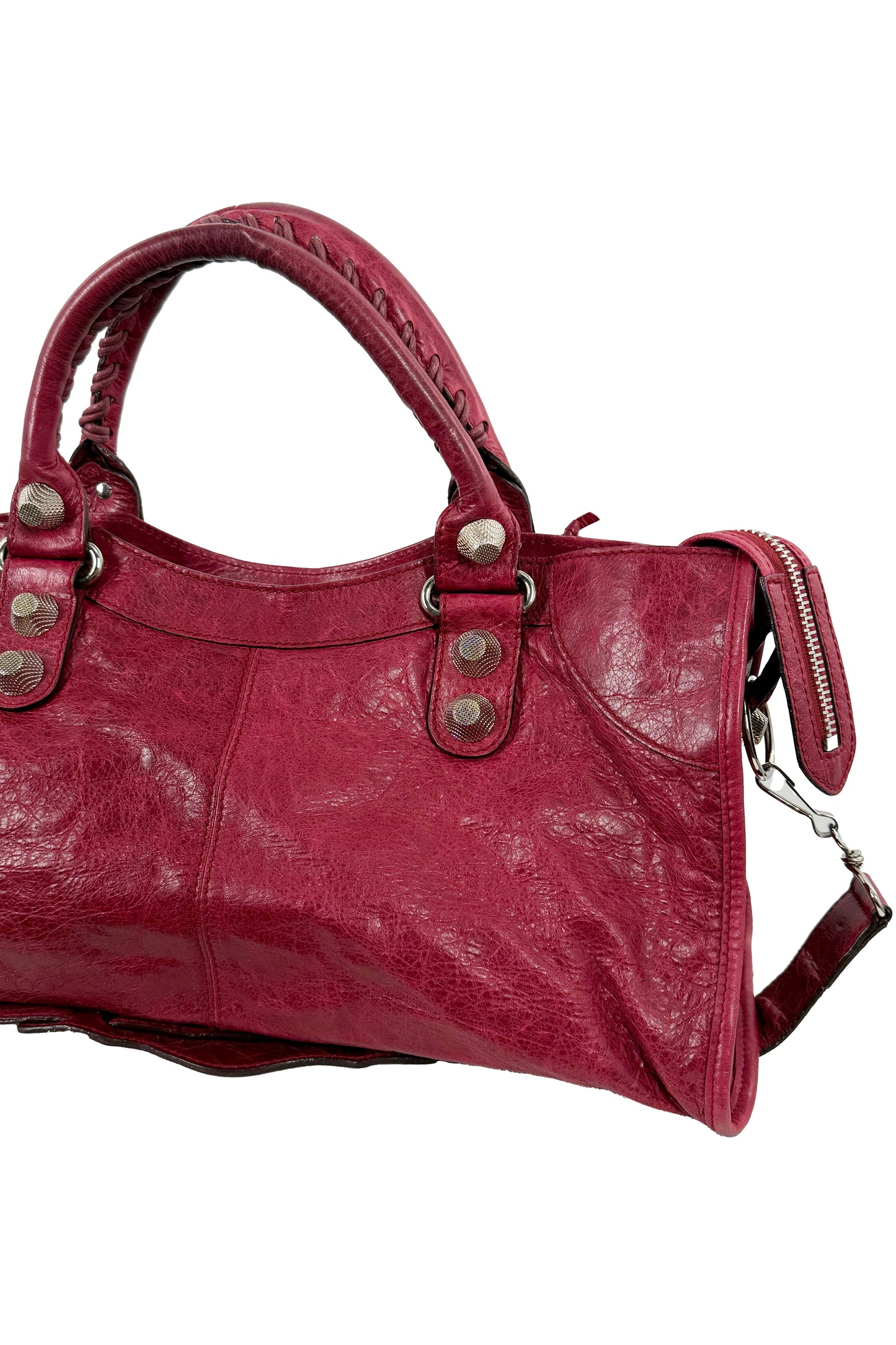 2009 Balenciaga Pourpre Part Time Giant 21 Silver Hardware
