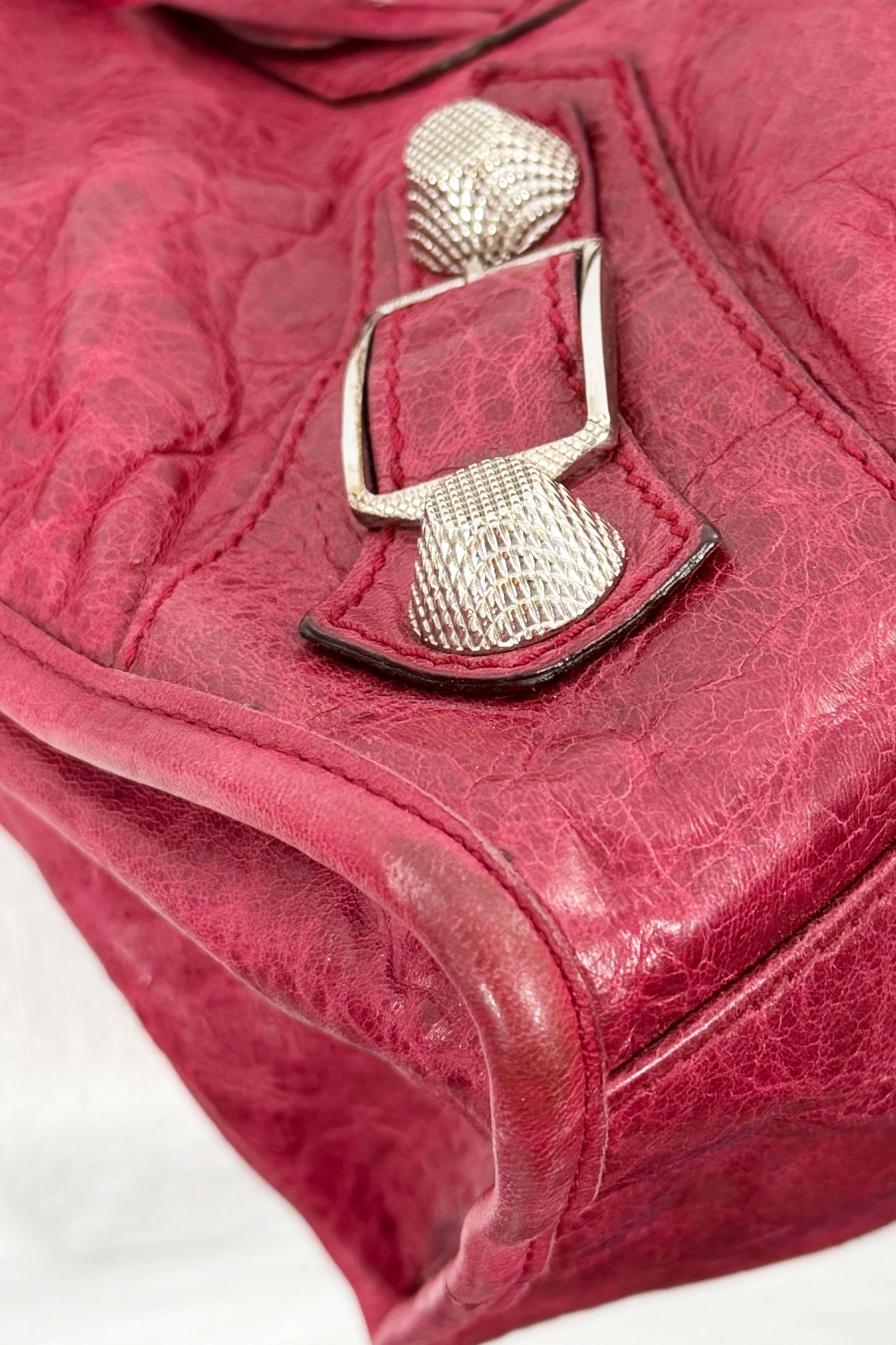 2009 Balenciaga Pourpre Part Time Giant 21 Silver Hardware