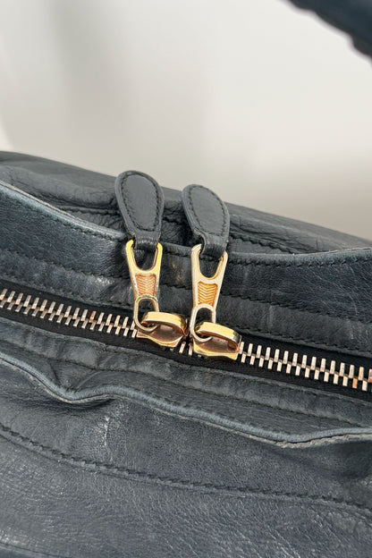2011 Balenciaga Black Medium City Bag Giant 21 Rose Gold Hardware