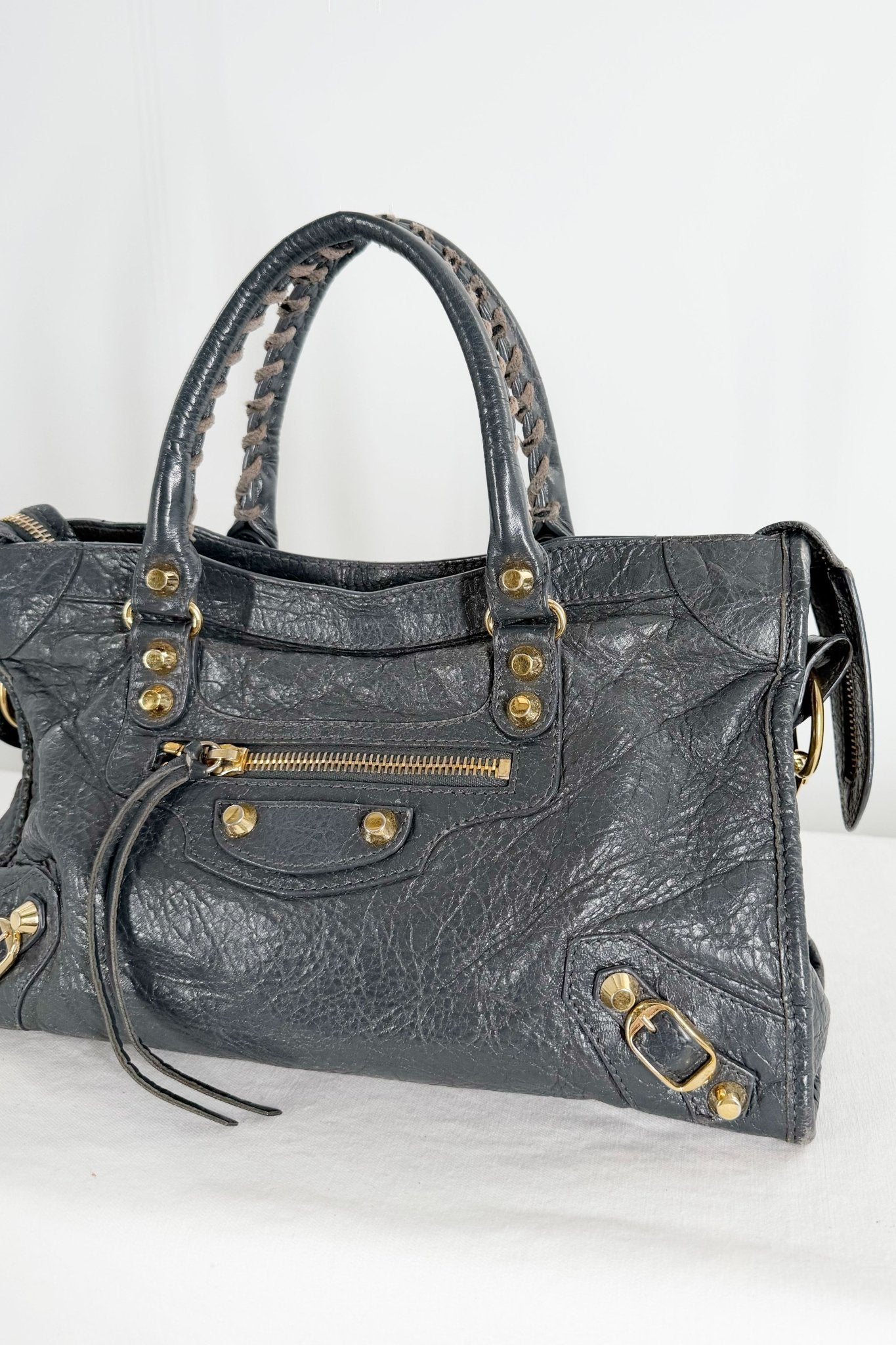 Balenciaga 2015 Small City Bag Grey Giant 12 Hardware – Jade Vintage