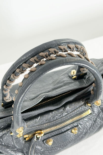 Balenciaga 2015 Small City Bag Grey Giant 12 Hardware - Jade Vintage