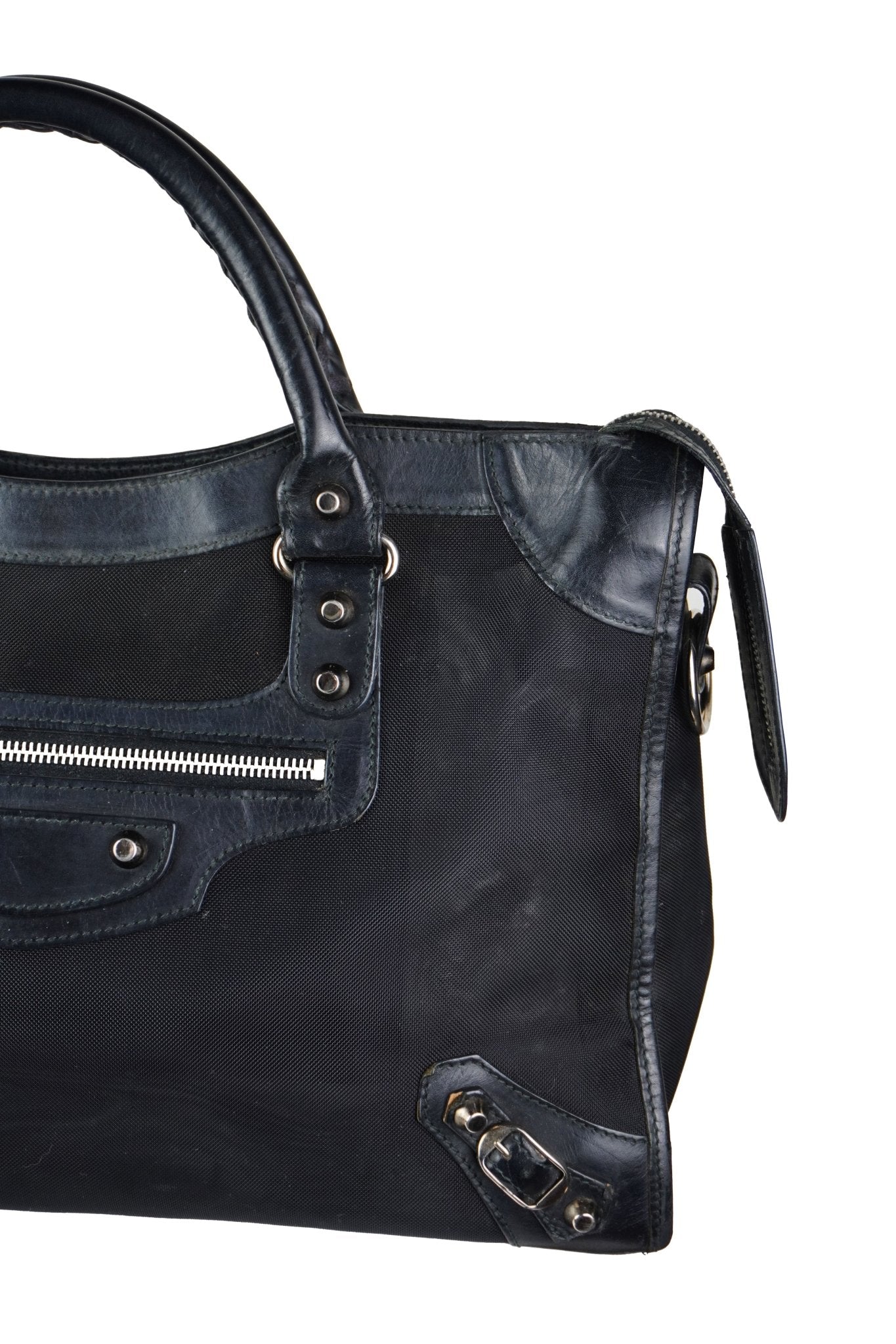 Balenciaga City Bag Black Mesh - Jade Vintage