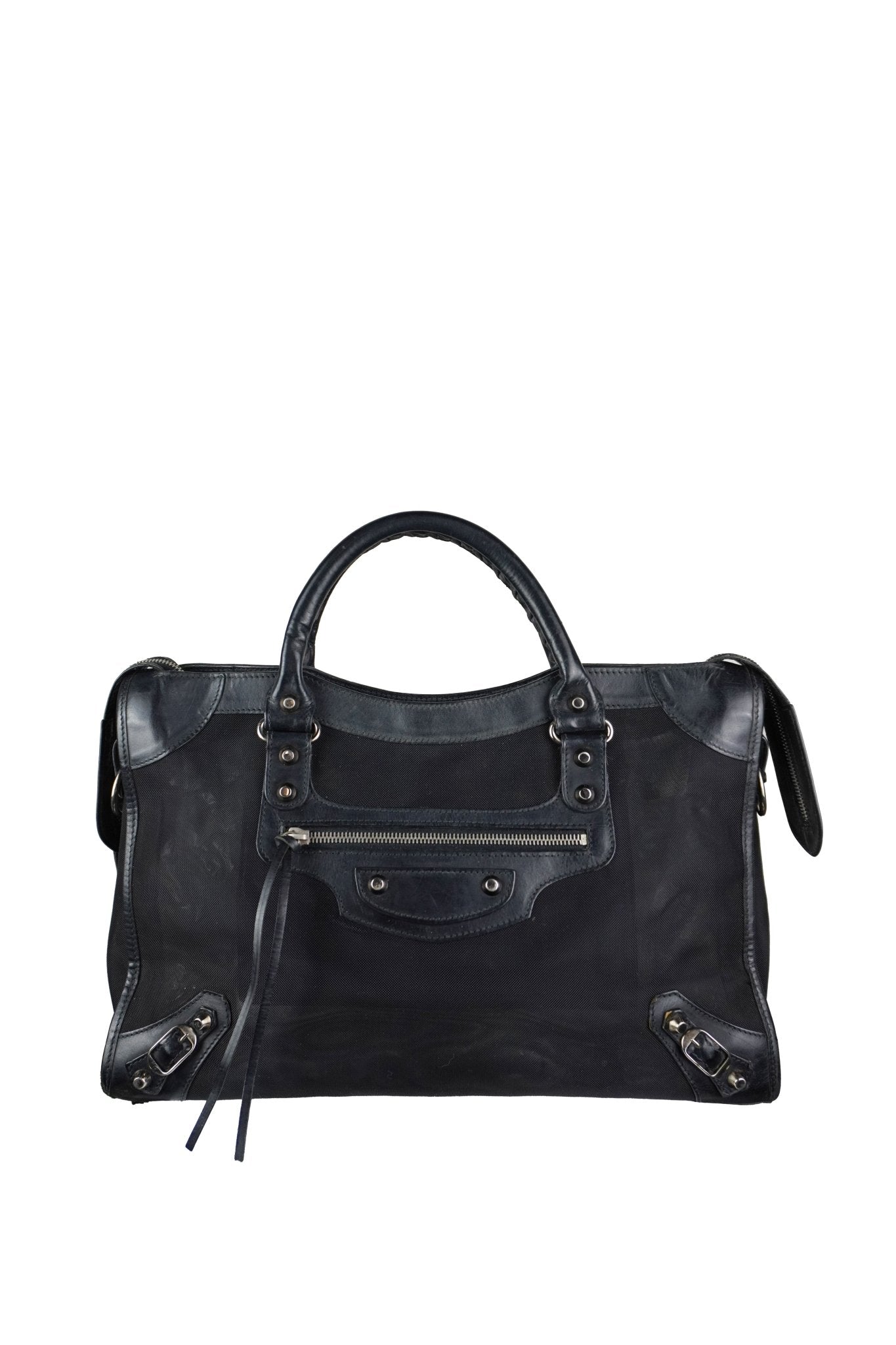 Balenciaga City Bag Black Mesh - Jade Vintage