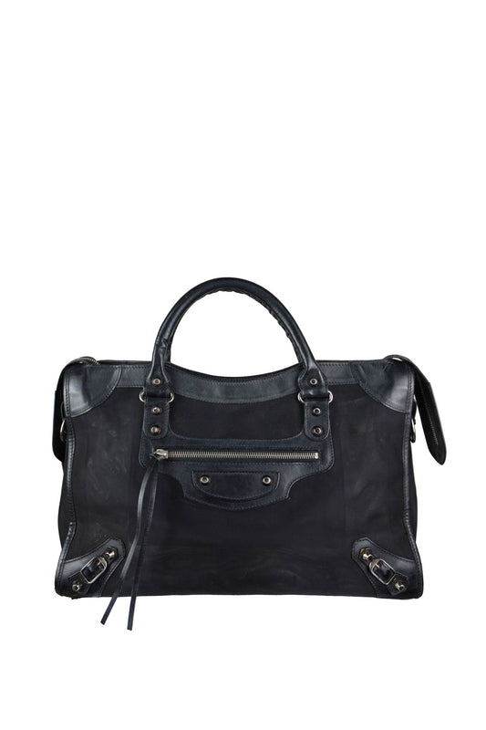 Balenciaga City Bag Black Mesh - Jade Vintage