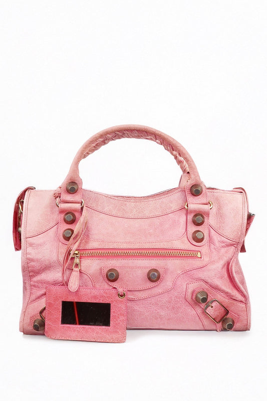Balenciaga City Bag Bubblegum Pink - Jade Vintage