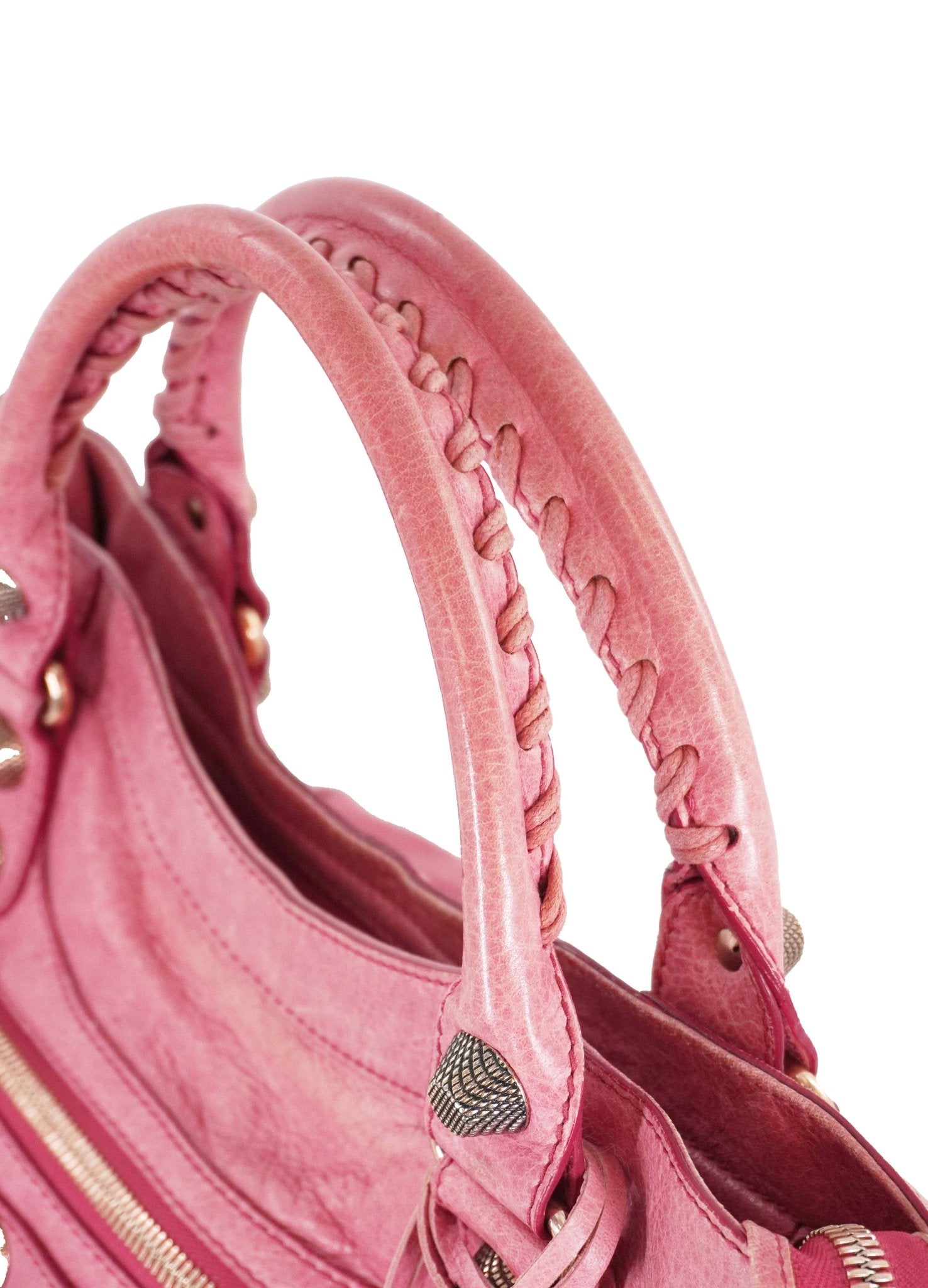 Balenciaga City Bag Framboise Giant 21 Gold - Jade Vintage