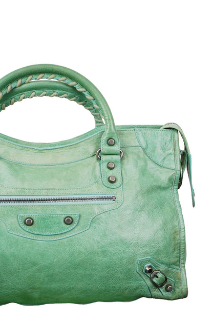 Balenciaga City Bag Green Vert D'eau - Jade Vintage