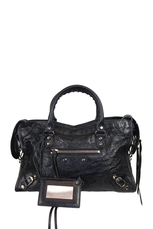 Balenciaga City Bag Mini Black - Jade Vintage
