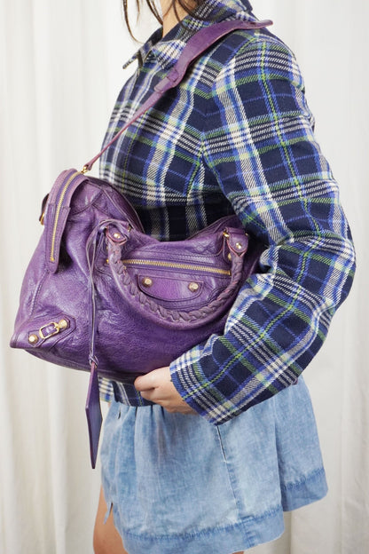 Balenciaga City Bag Purple Ultra Violet - Jade Vintage