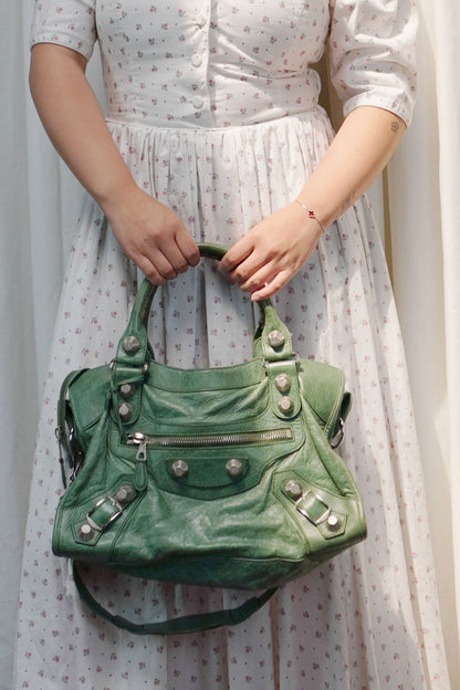 Balenciaga Classic City Giant 21 Bag Vert Gazon - Jade Vintage