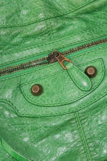 Balenciaga Classic Part Time City Bag Emerald Green - Jade Vintage