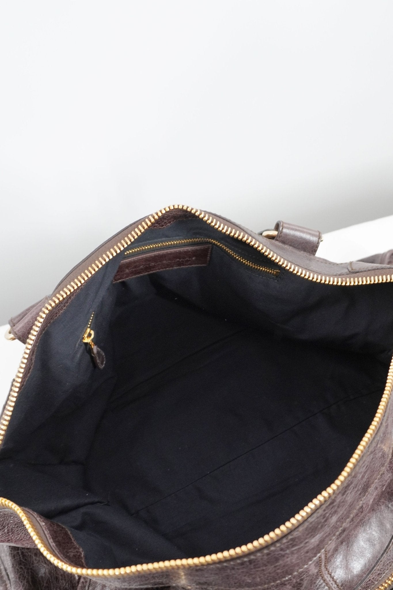 Balenciaga Dark Brown Work Tote Giant 21 Gold Hardware - Jade Vintage