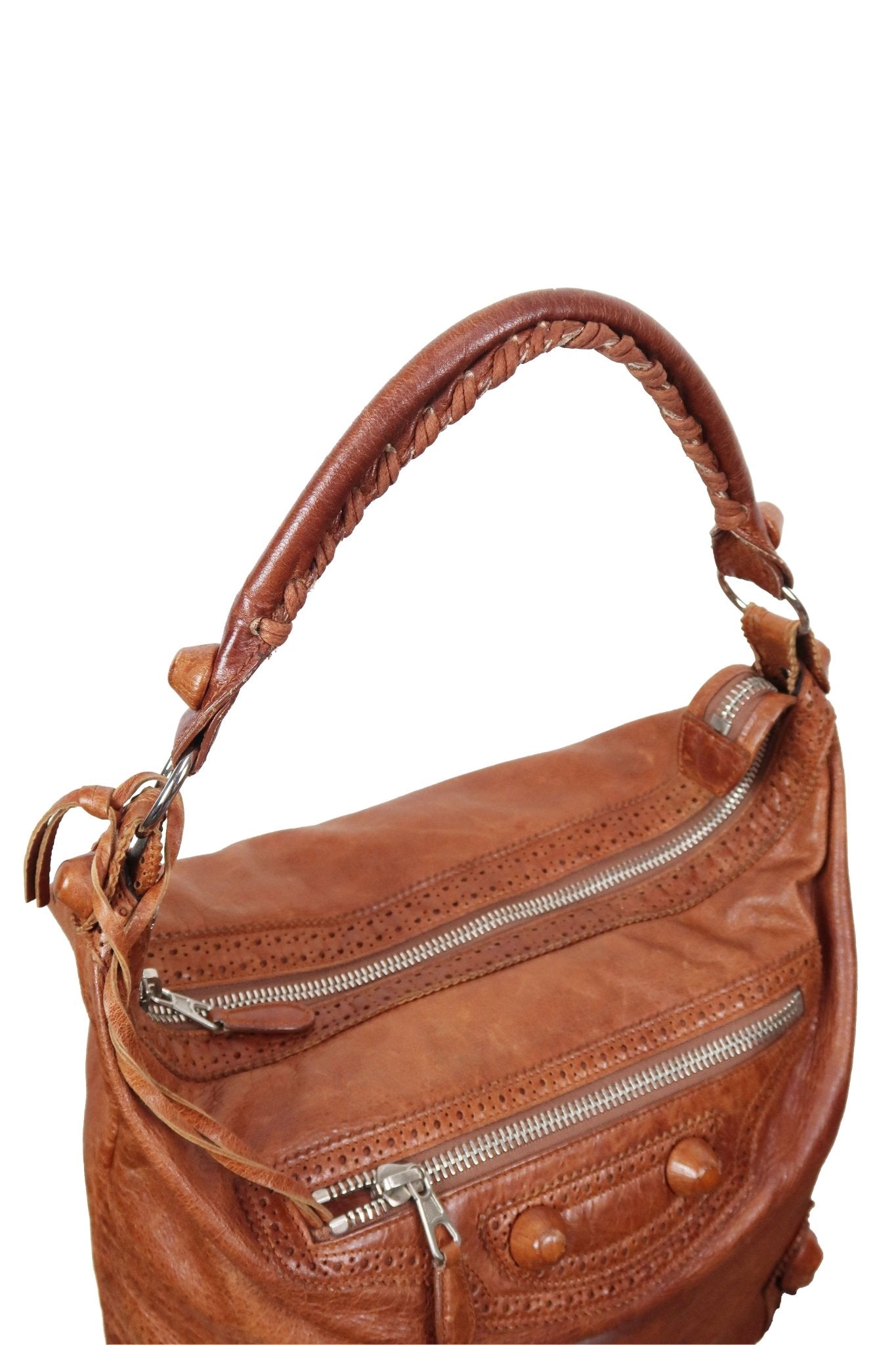 Balenciaga Day Hobo Brown Bag - Jade Vintage