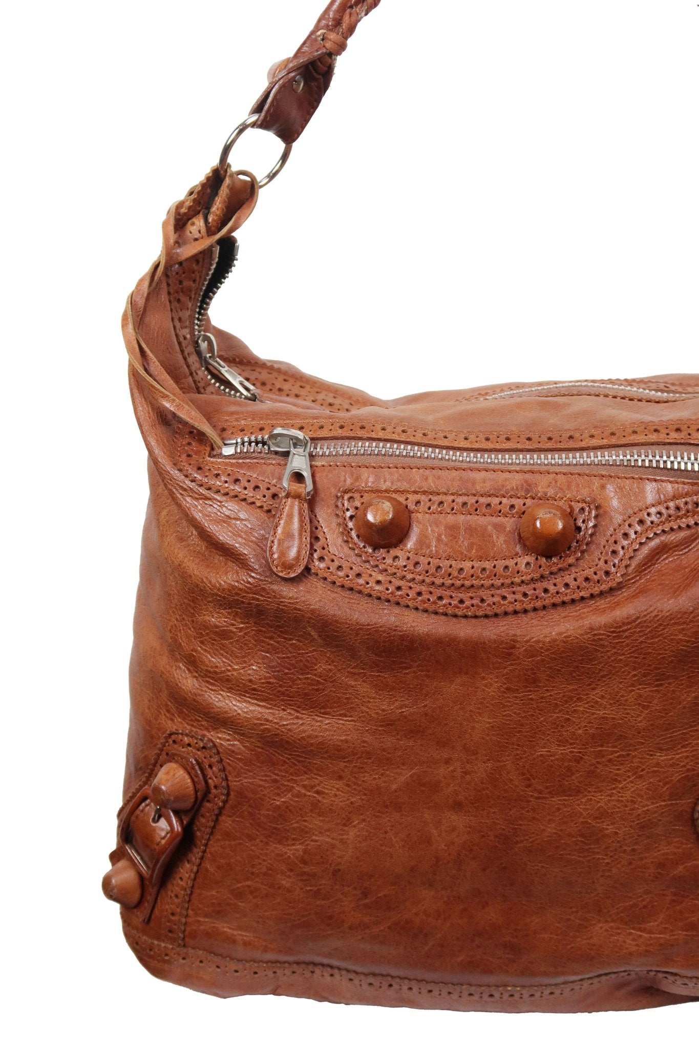 Balenciaga Day Hobo Brown Bag - Jade Vintage