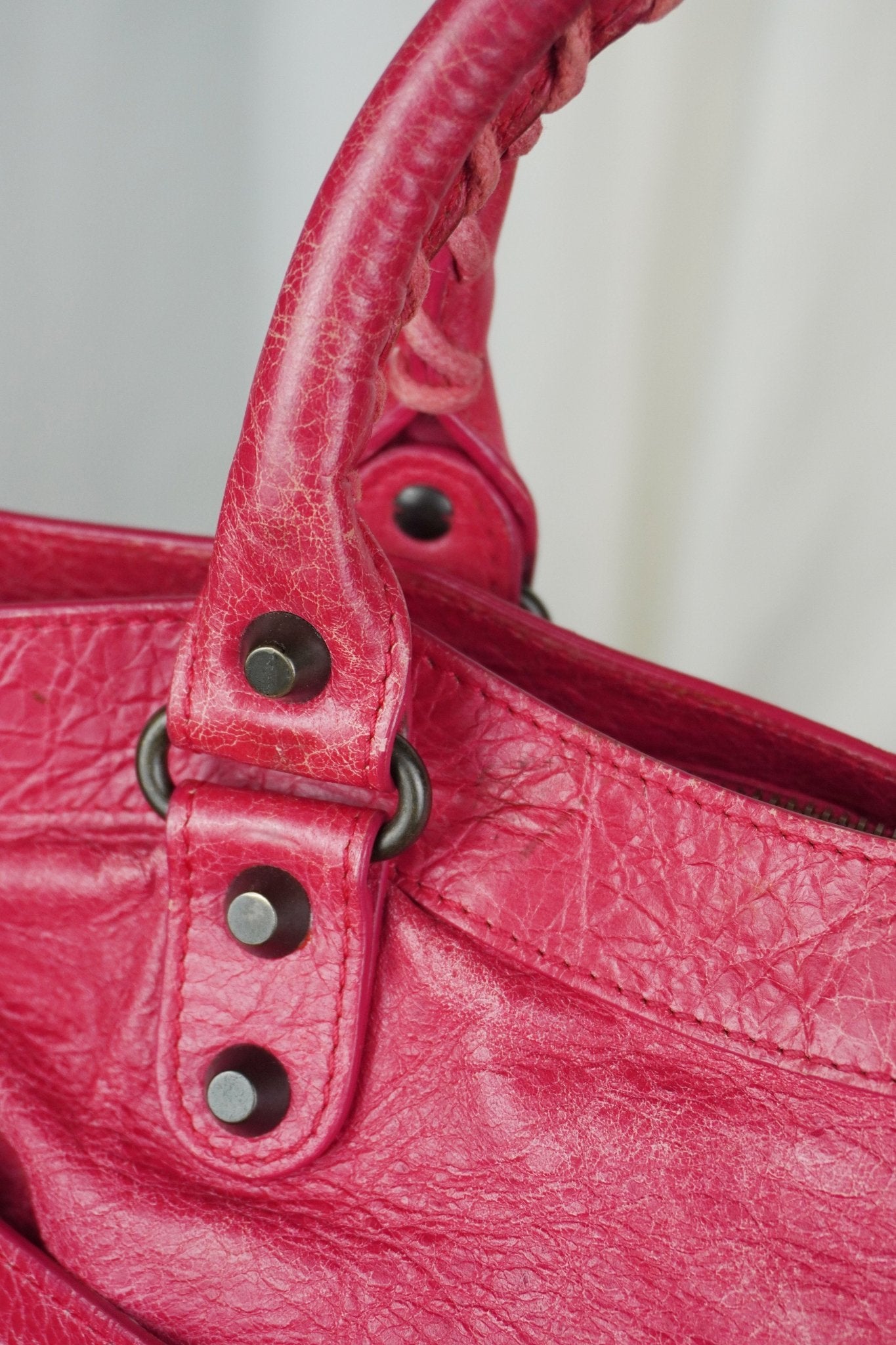 Balenciaga F/W 2012 First Bag Raspberry Red - Jade Vintage