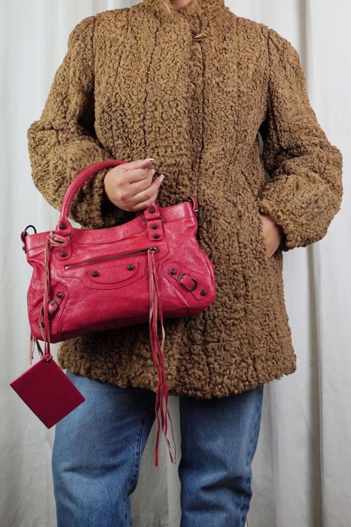 Balenciaga F/W 2012 First Bag Raspberry Red - Jade Vintage