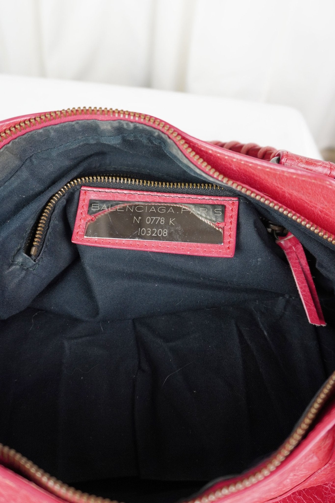 Balenciaga F/W 2012 First Bag Raspberry Red - Jade Vintage