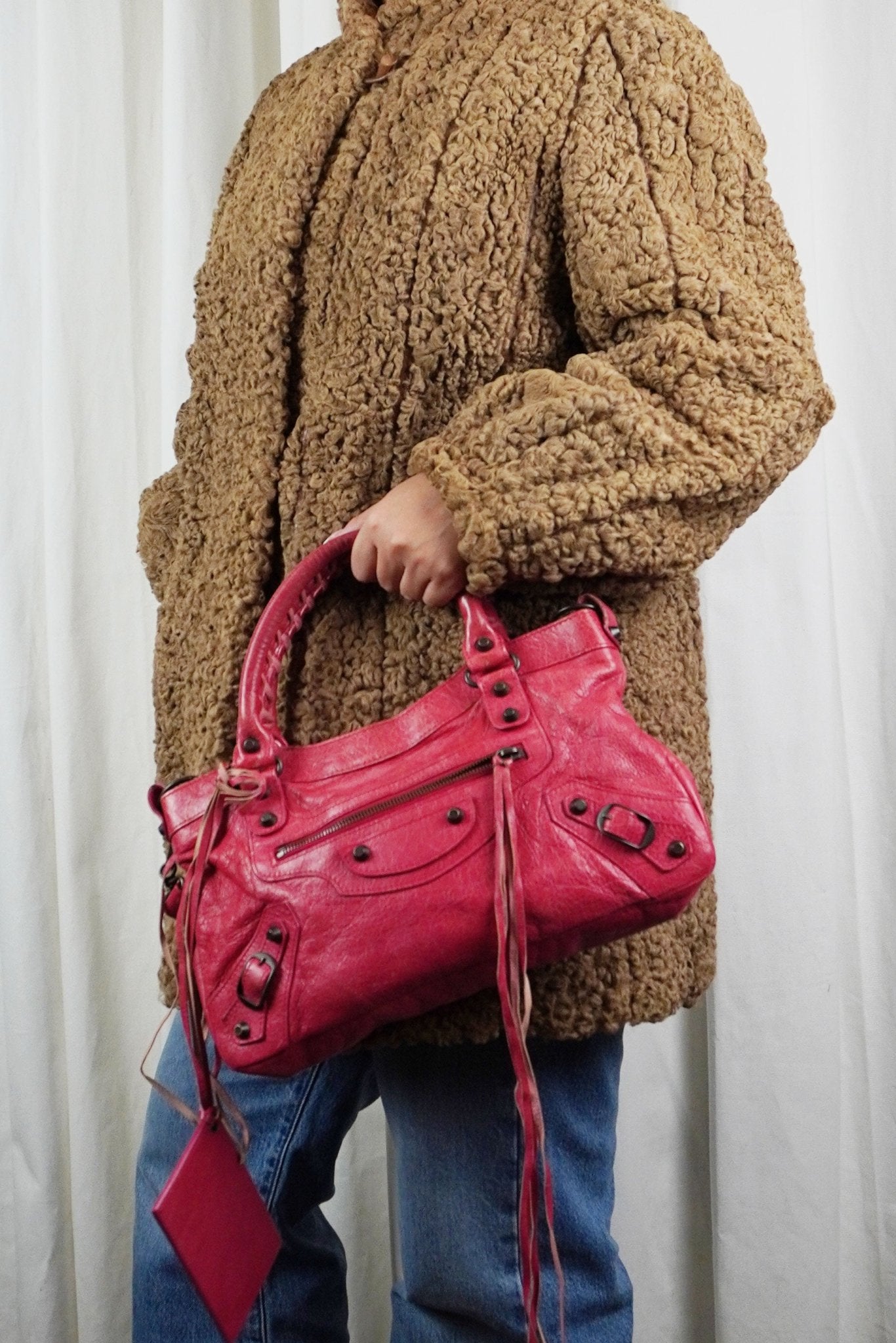 Balenciaga F/W 2012 First Bag Raspberry Red - Jade Vintage