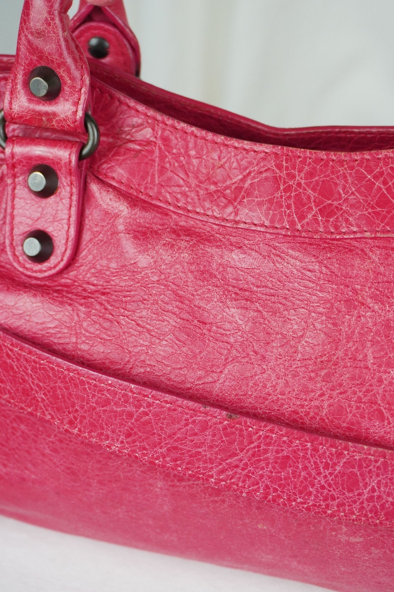 Balenciaga F/W 2012 First Bag Raspberry Red - Jade Vintage