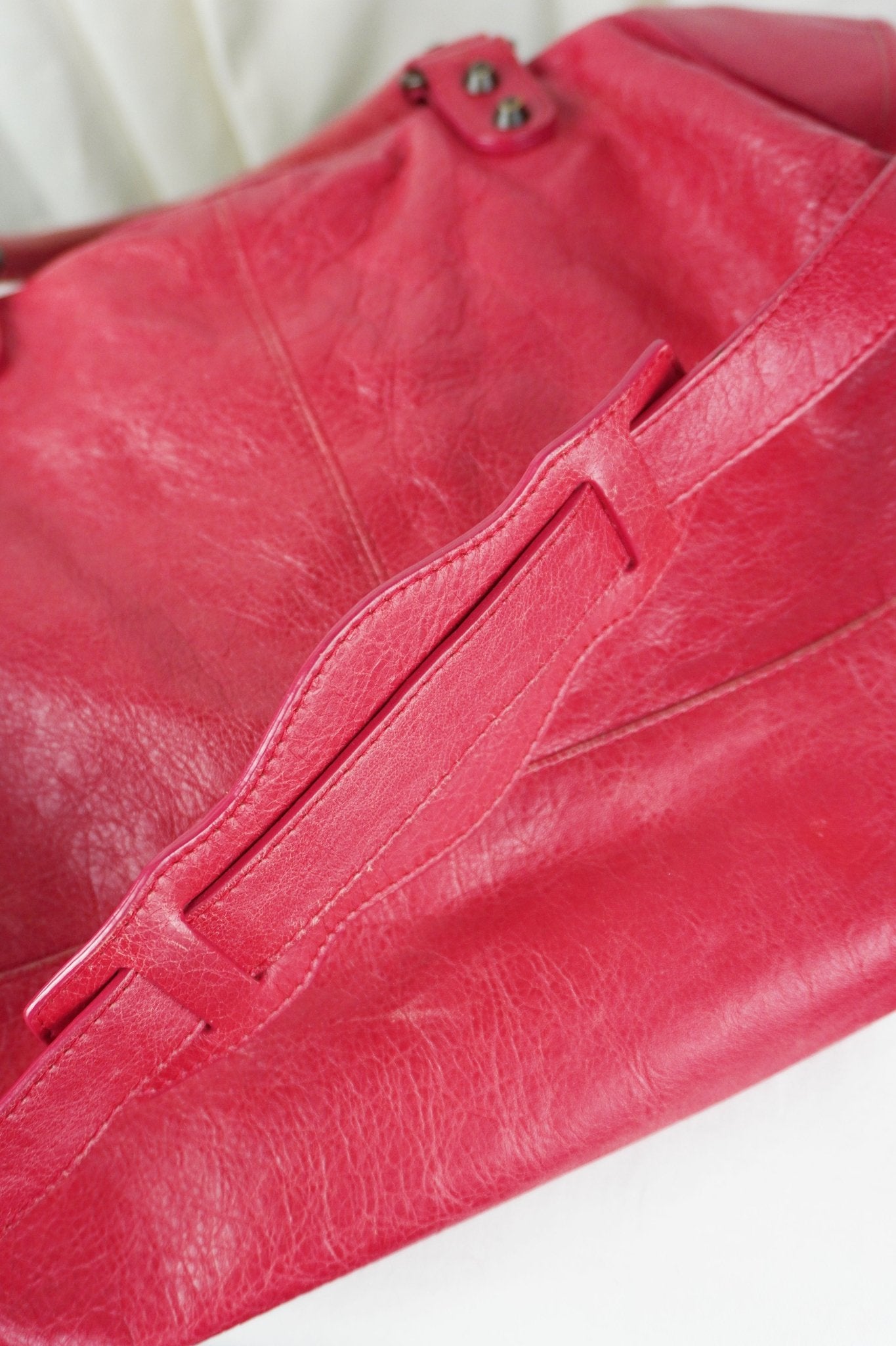 Balenciaga F/W 2012 Part Time Bag Raspberry Red - Jade Vintage