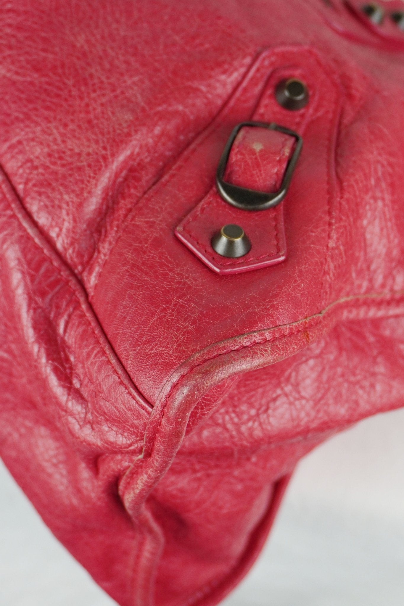 Balenciaga F/W 2012 Part Time Bag Raspberry Red - Jade Vintage