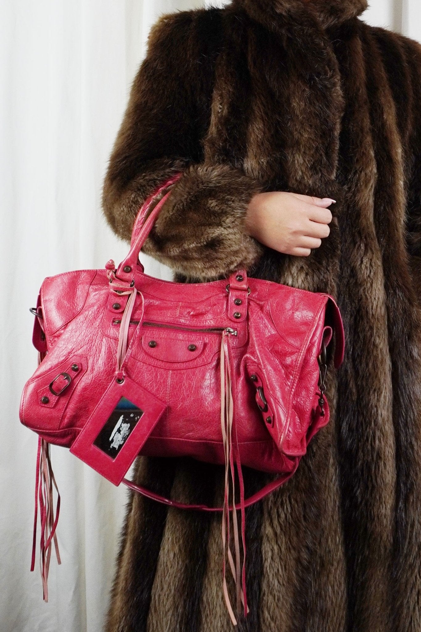 Balenciaga F/W 2012 Part Time Bag Raspberry Red - Jade Vintage