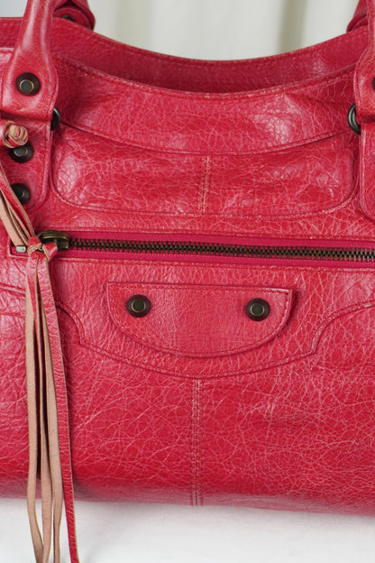 Balenciaga F/W 2012 Part Time Bag Raspberry Red - Jade Vintage