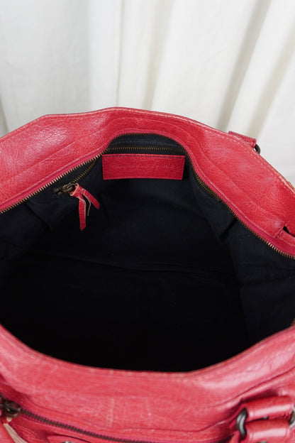 Balenciaga F/W 2012 Part Time Bag Raspberry Red - Jade Vintage