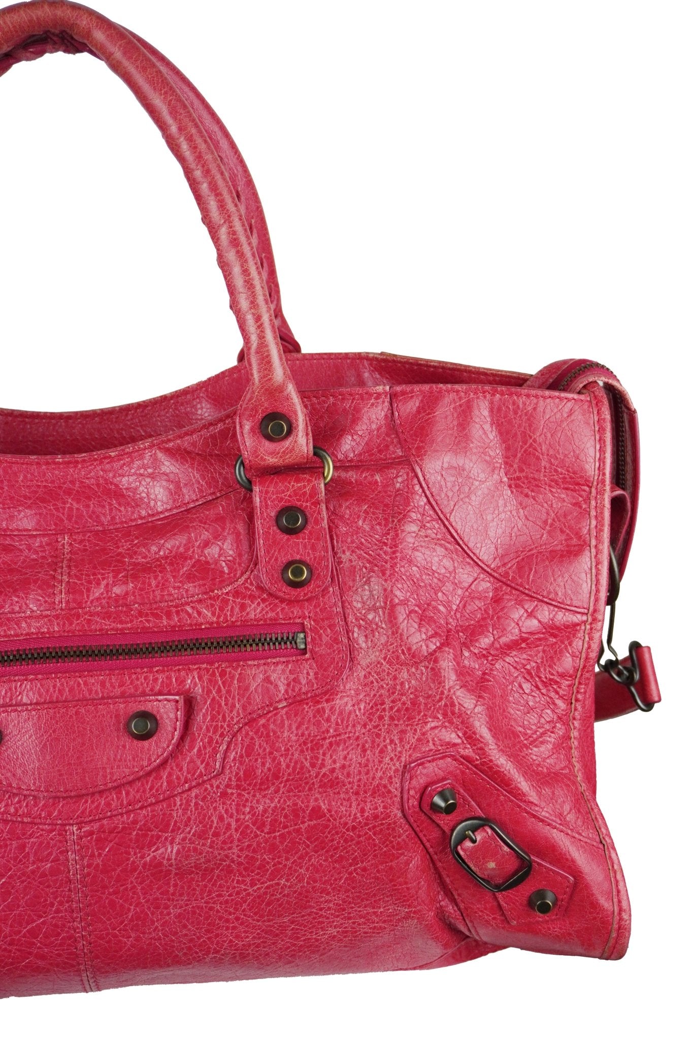Balenciaga F/W 2012 Part Time Bag Raspberry Red - Jade Vintage