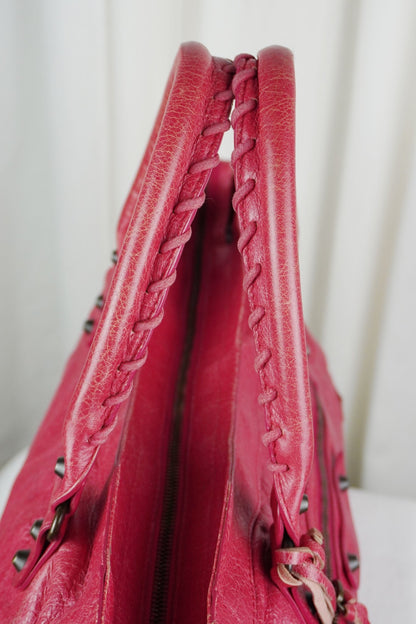 Balenciaga F/W 2012 Part Time Bag Raspberry Red - Jade Vintage